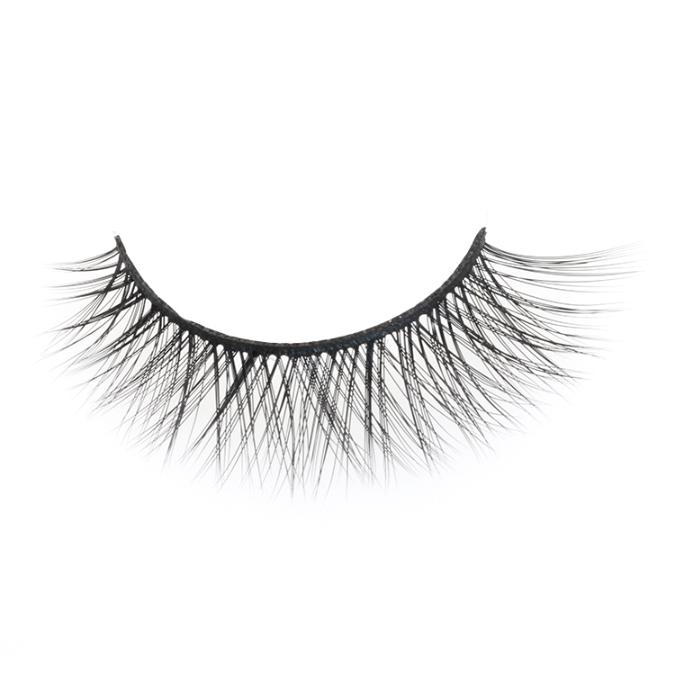 Premium 3D faux mink strip false eyelash with private label packaging box